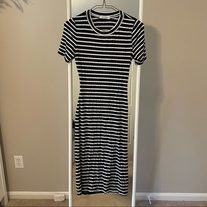 Azalea bodycon striped t-shirt dress